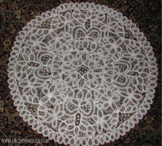 Round Battenburg Lace Table Cloth 33